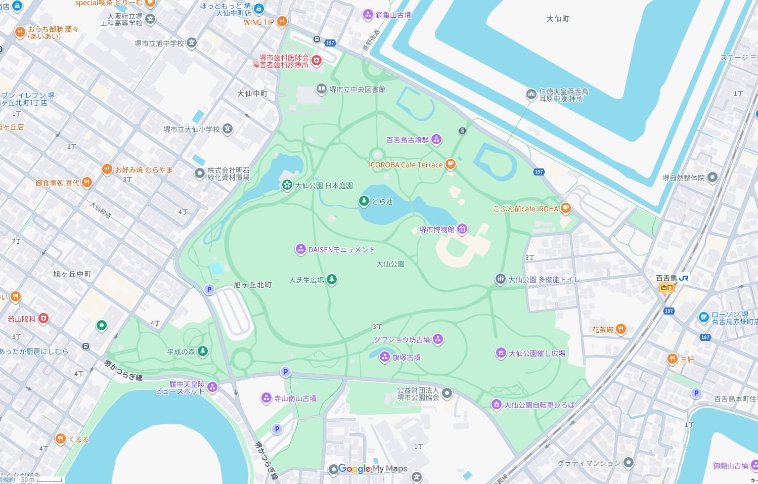 大仙公園周辺マップ